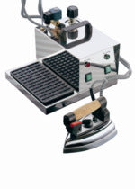 Comel Compacta 'Inox' portable steam boiler with iron,