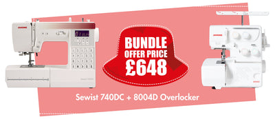 Janome 740DC and Janome 8004D Combo