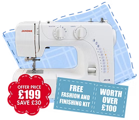 J3-18 in stock Offer price £199.00 inc a free sewing feet set