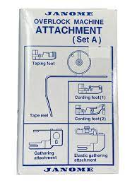 Janome Overlocker  machine attachment (Set A).  Limited stock £49.99