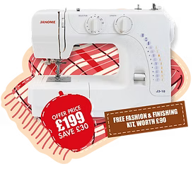 J3-18 Offer price £199.00 including a free sewing  feet set