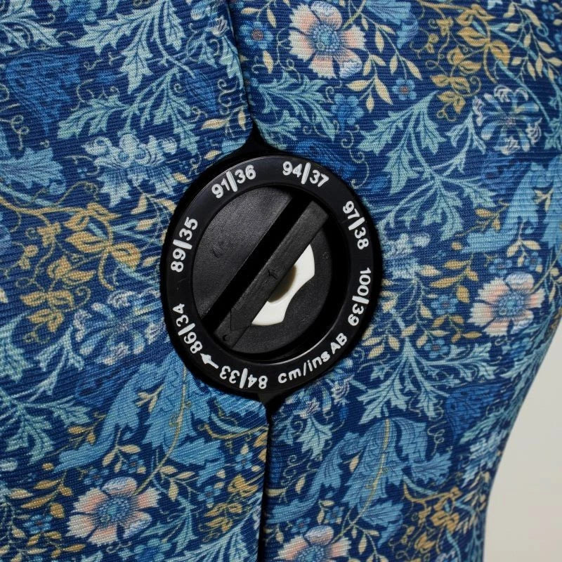 Woodblock Floral Dressform Size Medium